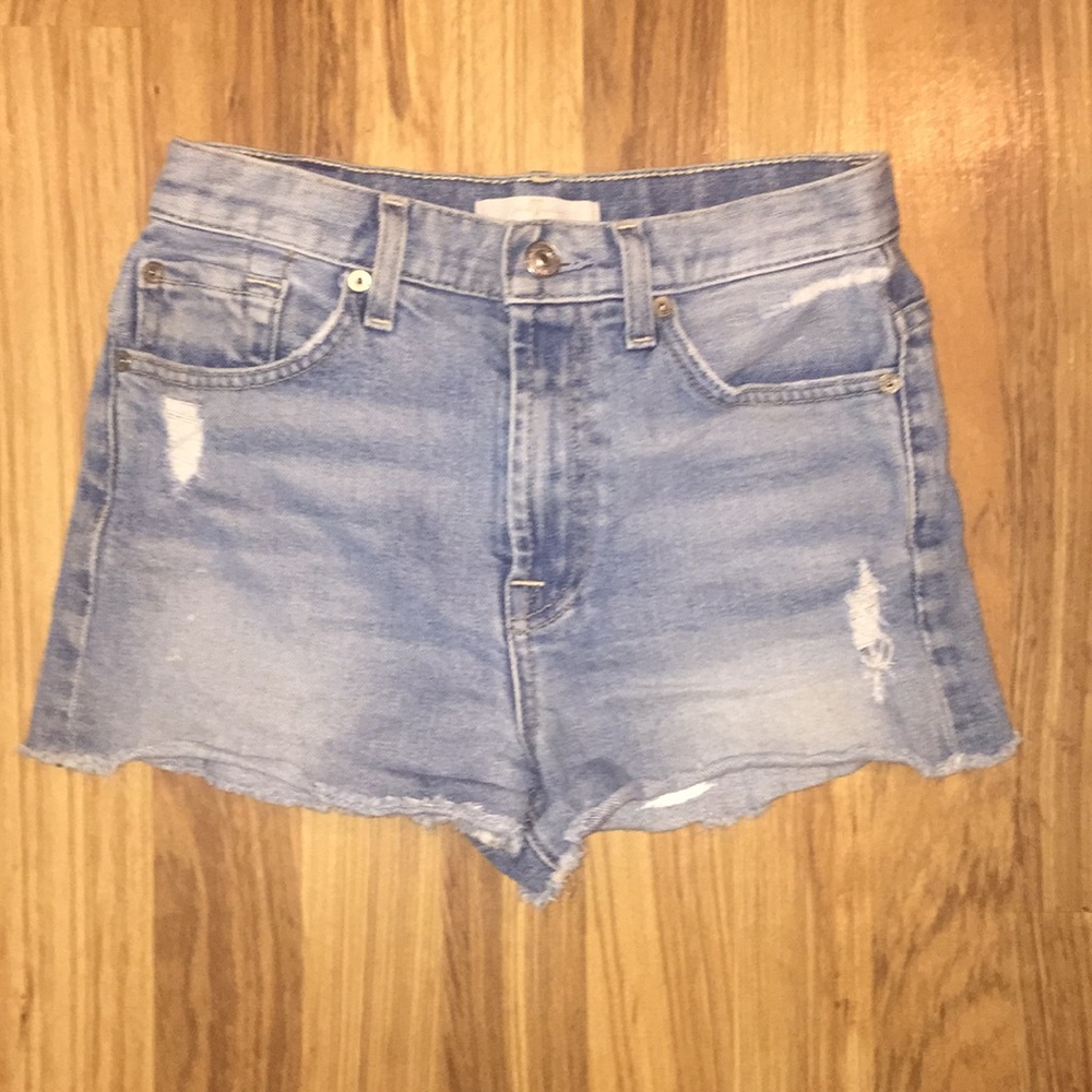 7 For All Mankind blue jean denim hi waisted sz 24